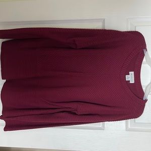 Liz Claiborne burgundy long sleeve shirt
